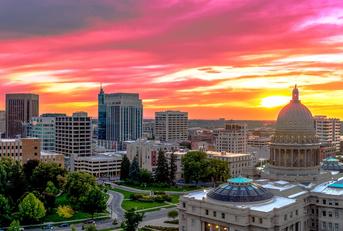 Boise Idaho - Capital of the Gem State sky 