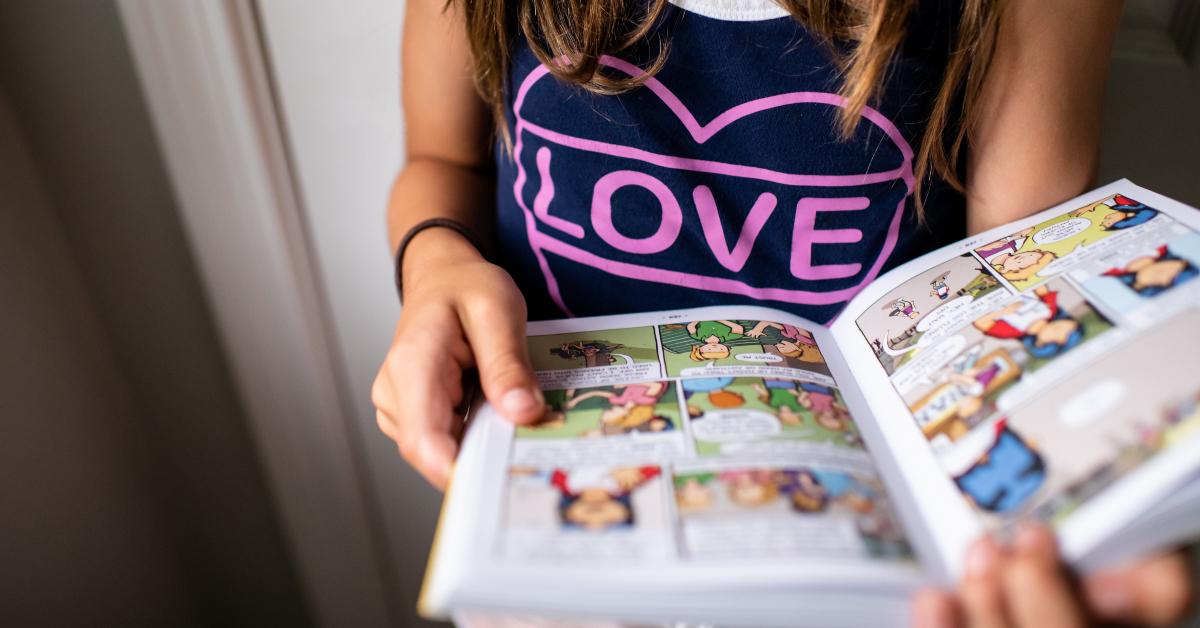 girl reading book