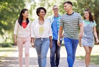 Group of people walking