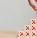 Interest rate financial and mortgage rates concept