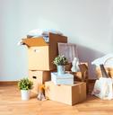 packages waiting at new house