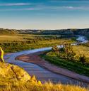north dakota badlands during day time