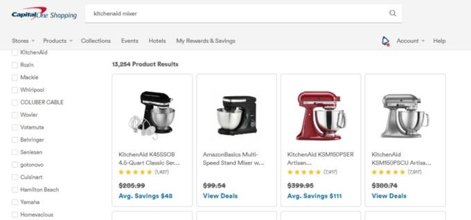 Product results