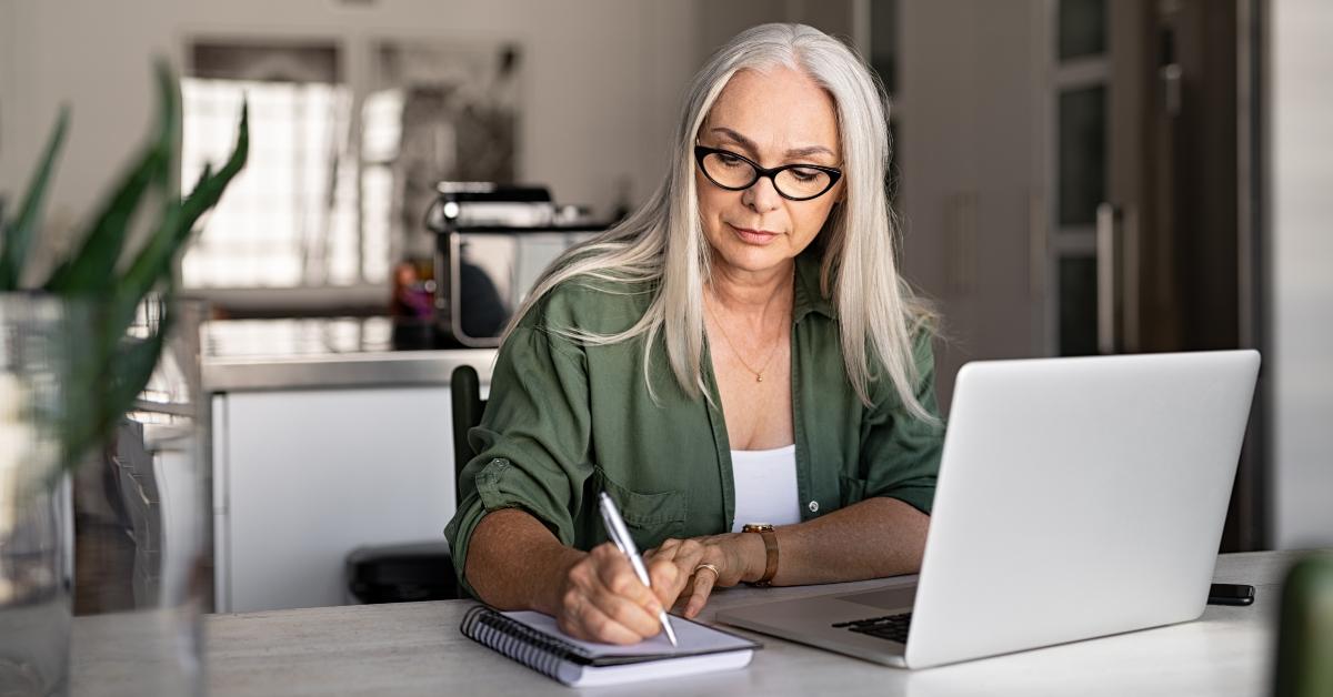 senior fashionable woman