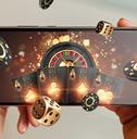 smartphone with playing cards