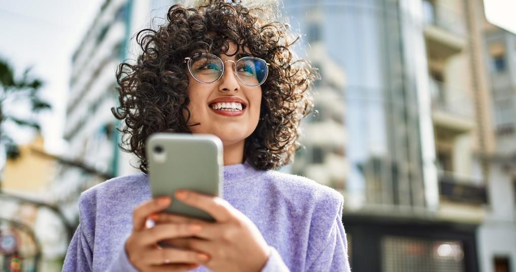 Woman with phone