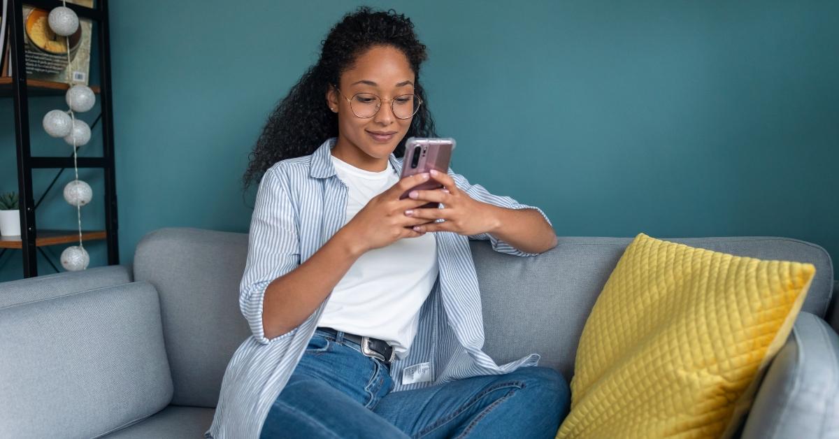 Woman with phone
