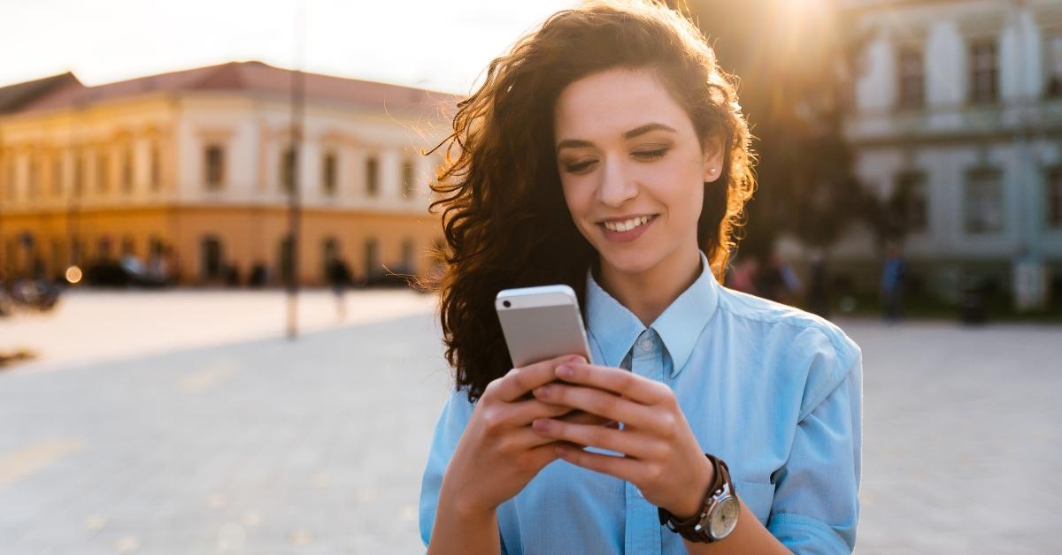 Woman with phone