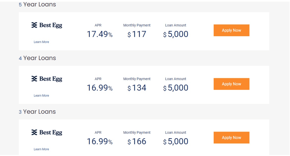 AmOne Loan options.