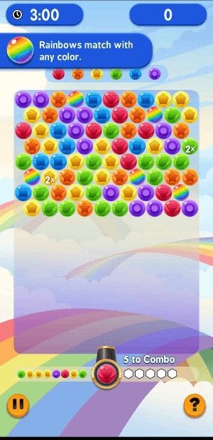 Screenshot of Bubble Cube 2 gamplay