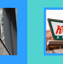 Dunkin&#x27; Donuts and Krispy Kreme signs