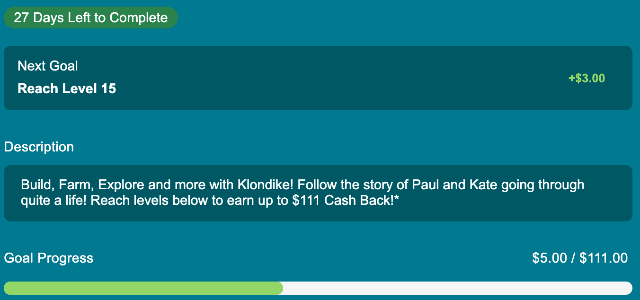 klondike progress inboxdollars
