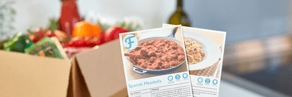 meal delivery kit recipe card