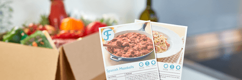 meal delivery kit recipe card