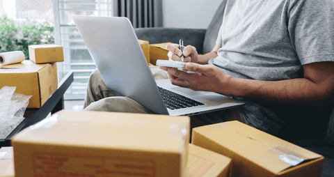 Online reseller packaging items