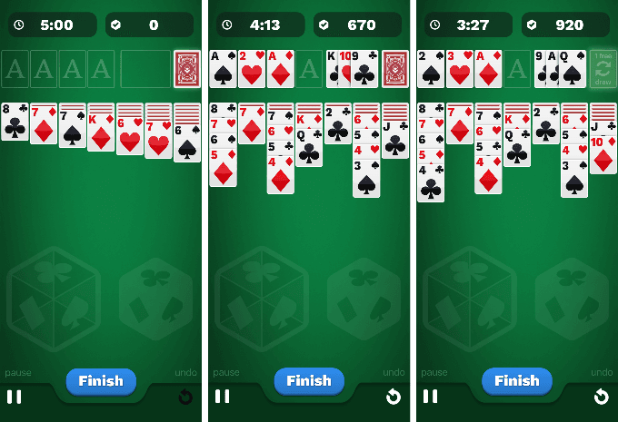 solitaire cube gameplay